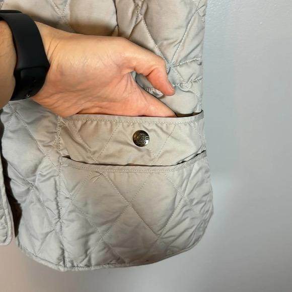 Eddie Bauer Premium Goose Down 550 Fill Diamond Quilt Snap Vest Women’s Small - Picture 5 of 9